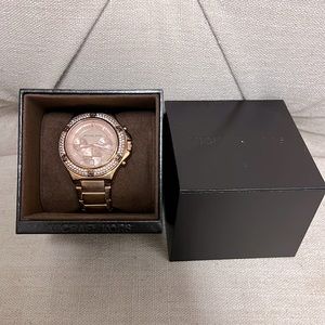 Michael Kors rose gold & pink watch